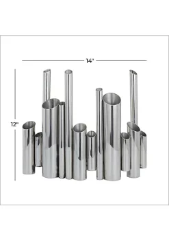 Cheapest 😍 Contemporary Stainless Steel Vase by Monroe Lane ⌛ -Monroe Lane Sales Belk 1134