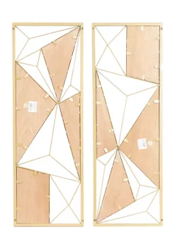 Hot Sale 🔥 Modern Metal Wall Decor - Set of 2 by Monroe Lane 🔔 -Monroe Lane Sales Belk 11358