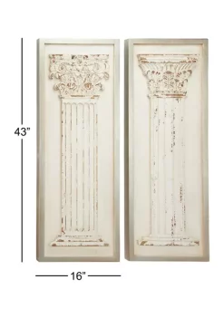 Cheapest ✔️ Vintage Wood Wall Decor - Set of 2 by Monroe Lane ✔️ -Monroe Lane Sales Belk 11363
