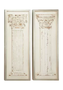 Cheapest ✔️ Vintage Wood Wall Decor - Set of 2 by Monroe Lane ✔️ -Monroe Lane Sales Belk 11364