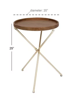 Best deal 🤩 Traditional Mango Wood Accent Table by Monroe Lane 👍 -Monroe Lane Sales Belk 11367