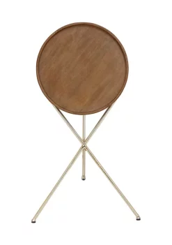 Best deal 🤩 Traditional Mango Wood Accent Table by Monroe Lane 👍 -Monroe Lane Sales Belk 11369