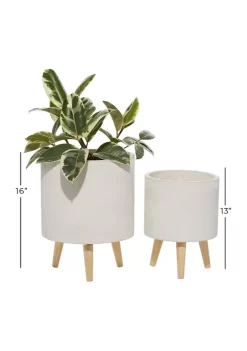 Discount ✔️ Contemporary Ceramic Planter - Set of 2 by Monroe Lane 😍 8 Discount ✔️ Contemporary Ceramic Planter - Set of 2 by Monroe Lane 😍 -Monroe Lane Sales Belk 11410