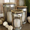 Promo 🌟 Rustic Metal Candle Lantern - Set of 3 by Monroe Lane ⭐