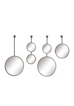 Best deal ⭐ Modern Metal Wall Mirror - Set of 4 by Monroe Lane 🥰 -Monroe Lane Sales Belk 1143