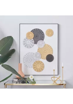 Cheapest 😀 Contemporary Cotton Framed Wall Art by Monroe Lane ❤️ -Monroe Lane Sales Belk 11453