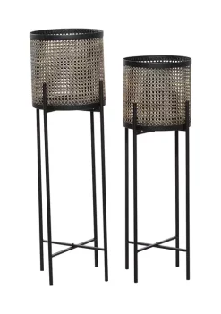 Brand new ✨ Contemporary Metal Planter - Set of 2 by Monroe Lane 🥰 -Monroe Lane Sales Belk 11466