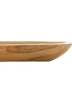 Deals 🎉 Rustic Teak Wood Tray by Monroe Lane 🧨 -Monroe Lane Sales Belk 11475