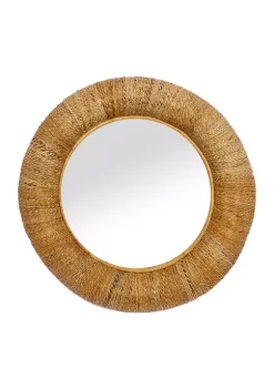 Discount ✨ Coastal Rattan Wall Mirror by Monroe Lane ❤️