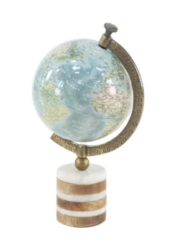 Best deal 🤩 Coastal Marble Globe by Monroe Lane 🎉 -Monroe Lane Sales Belk 11530