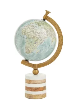 Best deal 🤩 Coastal Marble Globe by Monroe Lane 🎉 -Monroe Lane Sales Belk 11531