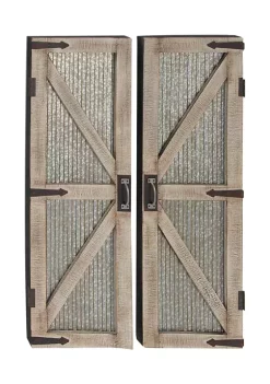 Buy 🤩 Farmhouse Metal Wall Decor - Set of 2 by Monroe Lane ❤️ -Monroe Lane Sales Belk 11546