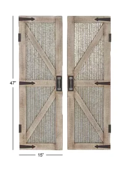 Buy 🤩 Farmhouse Metal Wall Decor - Set of 2 by Monroe Lane ❤️ -Monroe Lane Sales Belk 11547