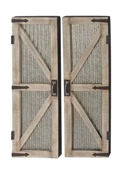Buy 🤩 Farmhouse Metal Wall Decor - Set of 2 by Monroe Lane ❤️ -Monroe Lane Sales Belk 11548