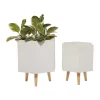 Outlet 🔔 Contemporary Ceramic Planter - Set of 2 by Monroe Lane 🧨