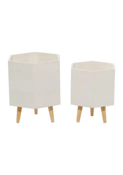 Outlet 🔔 Contemporary Ceramic Planter - Set of 2 by Monroe Lane 🧨 -Monroe Lane Sales Belk 11579