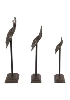 Best reviews of 🛒 Eclectic Metal Sculpture - Set of 3 by Monroe Lane 💯 -Monroe Lane Sales Belk 11599