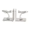 Coupon 😉 Contemporary Aluminum Bookends - Set of 2 by Monroe Lane 😉
