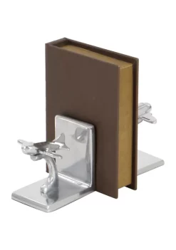 Coupon 😉 Contemporary Aluminum Bookends - Set of 2 by Monroe Lane 😉 -Monroe Lane Sales Belk 11605