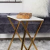 Cheapest 🎉 Contemporary Metal Accent Table - Set of 2 by Monroe Lane 🎁