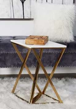 Cheapest 🎉 Contemporary Metal Accent Table - Set of 2 by Monroe Lane 🎁 -Monroe Lane Sales Belk 11612