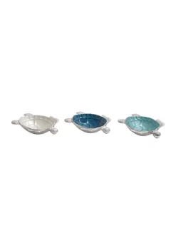 Promo ⭐ Coastal Aluminum Serving Bowl - Set of 3 by Monroe Lane 🛒 -Monroe Lane Sales Belk 11642