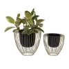 Brand new 👏 Contemporary Metal Planter - Set of 2 by Monroe Lane 🤩
