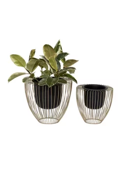 Brand new 👏 Contemporary Metal Planter - Set of 2 by Monroe Lane 🤩