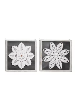 Best reviews of 🛒 Wood Traditional Wall Décor - Set of 2 by Monroe Lane 👍 -Monroe Lane Sales Belk 11667