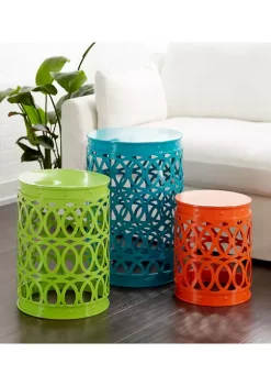 Best Sale 💯 Contemporary Metal Accent Table - Set of 3 by Monroe Lane 🔥