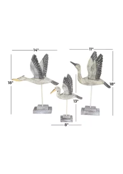 Best deal 😍 Coastal Wood Sculpture - Set of 3 by Monroe Lane ✨ -Monroe Lane Sales Belk 1170