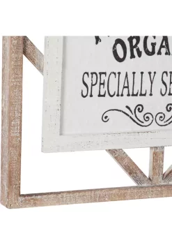 Promo 😀 Wood Farmhouse Wall Décor - Set of 2 by Monroe Lane 🎉 -Monroe Lane Sales Belk 11701