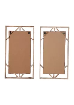 Promo 😀 Wood Farmhouse Wall Décor - Set of 2 by Monroe Lane 🎉 -Monroe Lane Sales Belk 11704