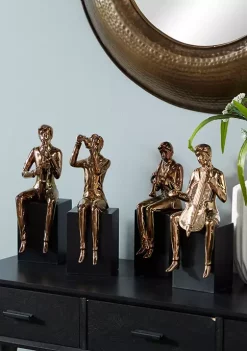 Discount 😉 Modern Ceramic Sculpture - Set of 4 by Monroe Lane 😉 -Monroe Lane Sales Belk 11715