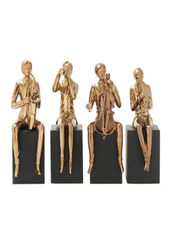 Discount 😉 Modern Ceramic Sculpture - Set of 4 by Monroe Lane 😉 -Monroe Lane Sales Belk 11720