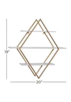 Cheapest 🎉 Glam Wood Wall Shelf by Monroe Lane 🔥 -Monroe Lane Sales Belk 11744