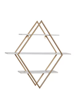 Cheapest 🎉 Glam Wood Wall Shelf by Monroe Lane 🔥 -Monroe Lane Sales Belk 11747