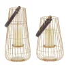 Discount 🧨 Contemporary Metal Lantern - Set of 2 by Monroe Lane ❤️