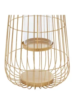 Discount 🧨 Contemporary Metal Lantern - Set of 2 by Monroe Lane ❤️ -Monroe Lane Sales Belk 11751