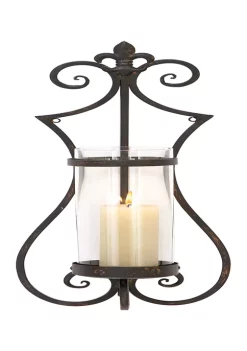 Best Pirce 🛒 Traditional Metal Wall Sconce by Monroe Lane ⭐ -Monroe Lane Sales Belk 11768