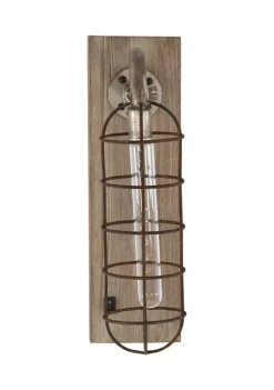 Promo ⭐ Industrial Metal Wall Sconce by Monroe Lane 🔔 -Monroe Lane Sales Belk 11774