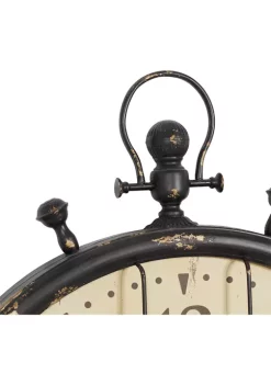 Cheapest 🥰 Industrial Metal Wall Clock by Monroe Lane 💯 -Monroe Lane Sales Belk 11810