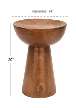 Budget 🌟 Golden State Warriors Denver Broncos Detroit Tigers Auburn Tigers Vintage Metal Accent Table by Monroe Lane 😍 -Monroe Lane Sales Belk 11817