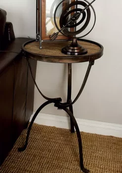 Promo 💯 Industrial Metal Accent Table by Monroe Lane ✔️ -Monroe Lane Sales Belk 11848