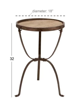 Promo 💯 Industrial Metal Accent Table by Monroe Lane ✔️ -Monroe Lane Sales Belk 11849