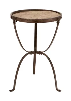 Promo 💯 Industrial Metal Accent Table by Monroe Lane ✔️ -Monroe Lane Sales Belk 11850