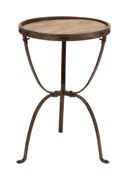 Promo 💯 Industrial Metal Accent Table by Monroe Lane ✔️ -Monroe Lane Sales Belk 11851