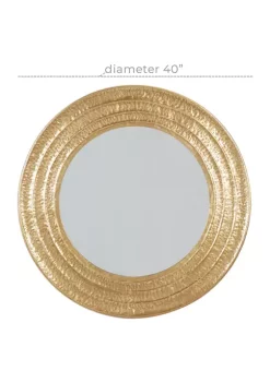 Discount 🔔 Glam Metal Wall Mirror by Monroe Lane ❤️ -Monroe Lane Sales Belk 11874