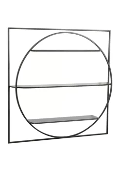 Deals 👍 Contemporary Metal Wall Shelf by Monroe Lane 🔔