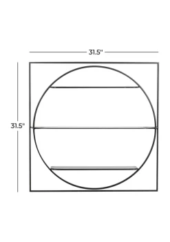 Deals 👍 Contemporary Metal Wall Shelf by Monroe Lane 🔔 -Monroe Lane Sales Belk 11881